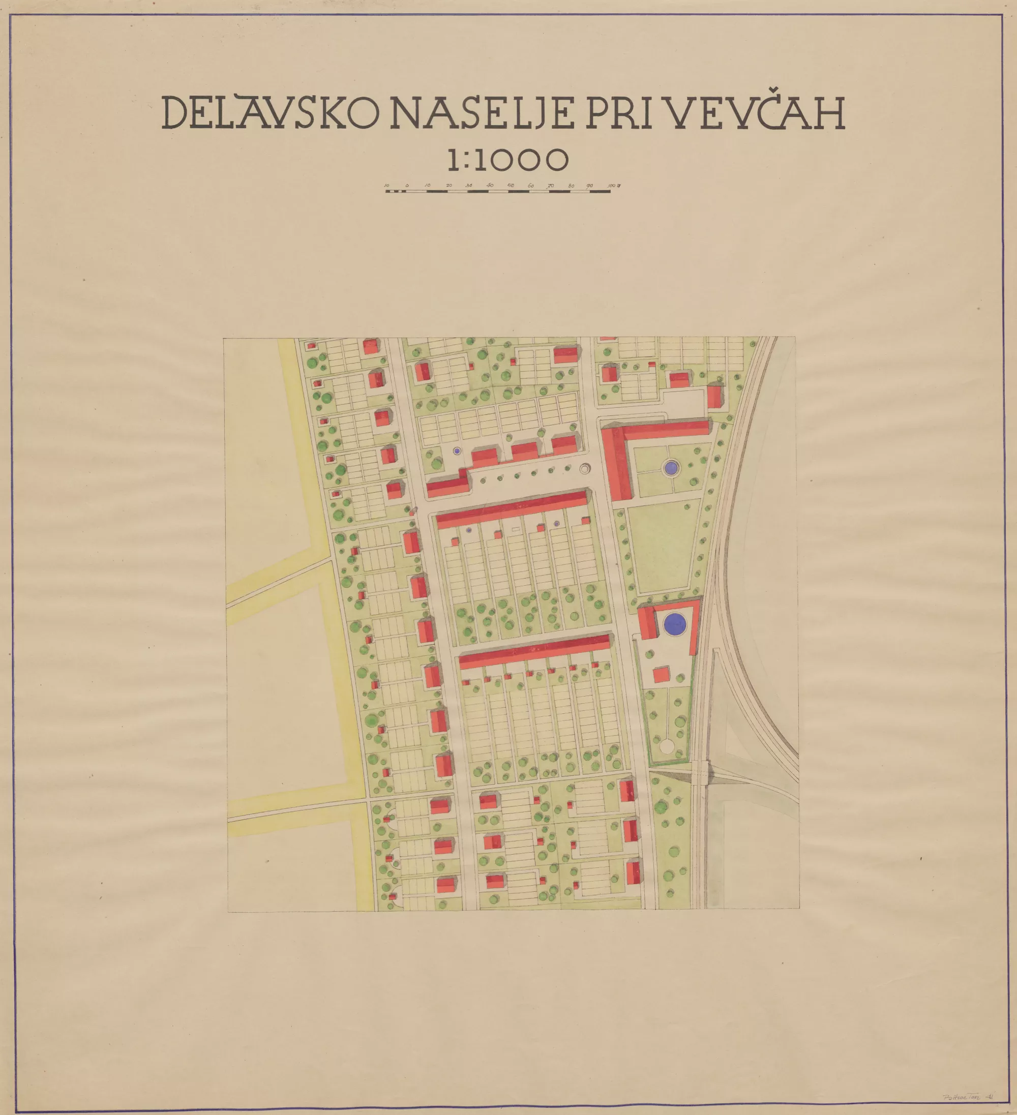 Anton Bitenc - Delavsko naselje pri Vevčah